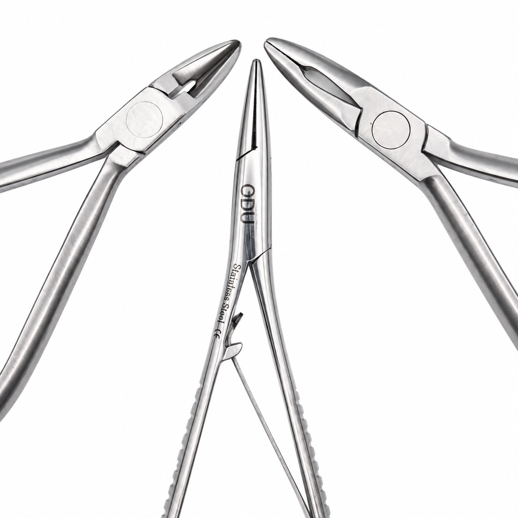 3-Piece Orthodontic Pliers Kit – Mathieu, Weingart & Pin/Ligature Cutter