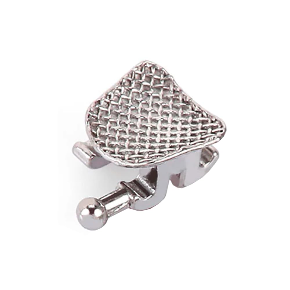 STAL Case 20 pcs METALLIC BRACKET Mini Roth/MBT .018"/.022" – W/H 3,4,5 / MESH Base Free Shipping