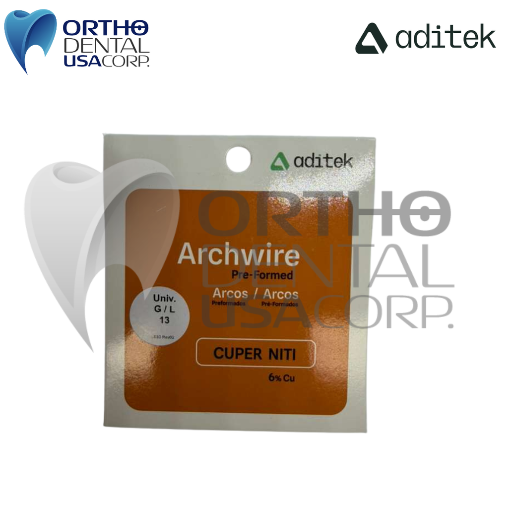 Copper Niti Archwire 35° Universal L 013 w/10 Aditek 09.02.0913