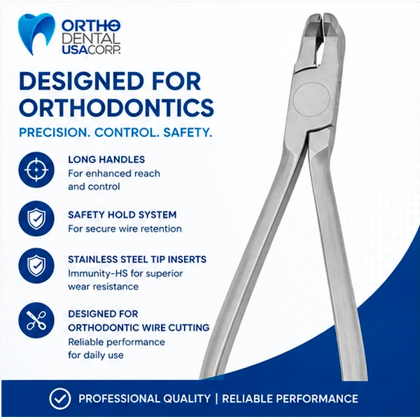 Distal end Cutter Universal Long Handle With SS Tip 14 cm / Hu-Friedy Style