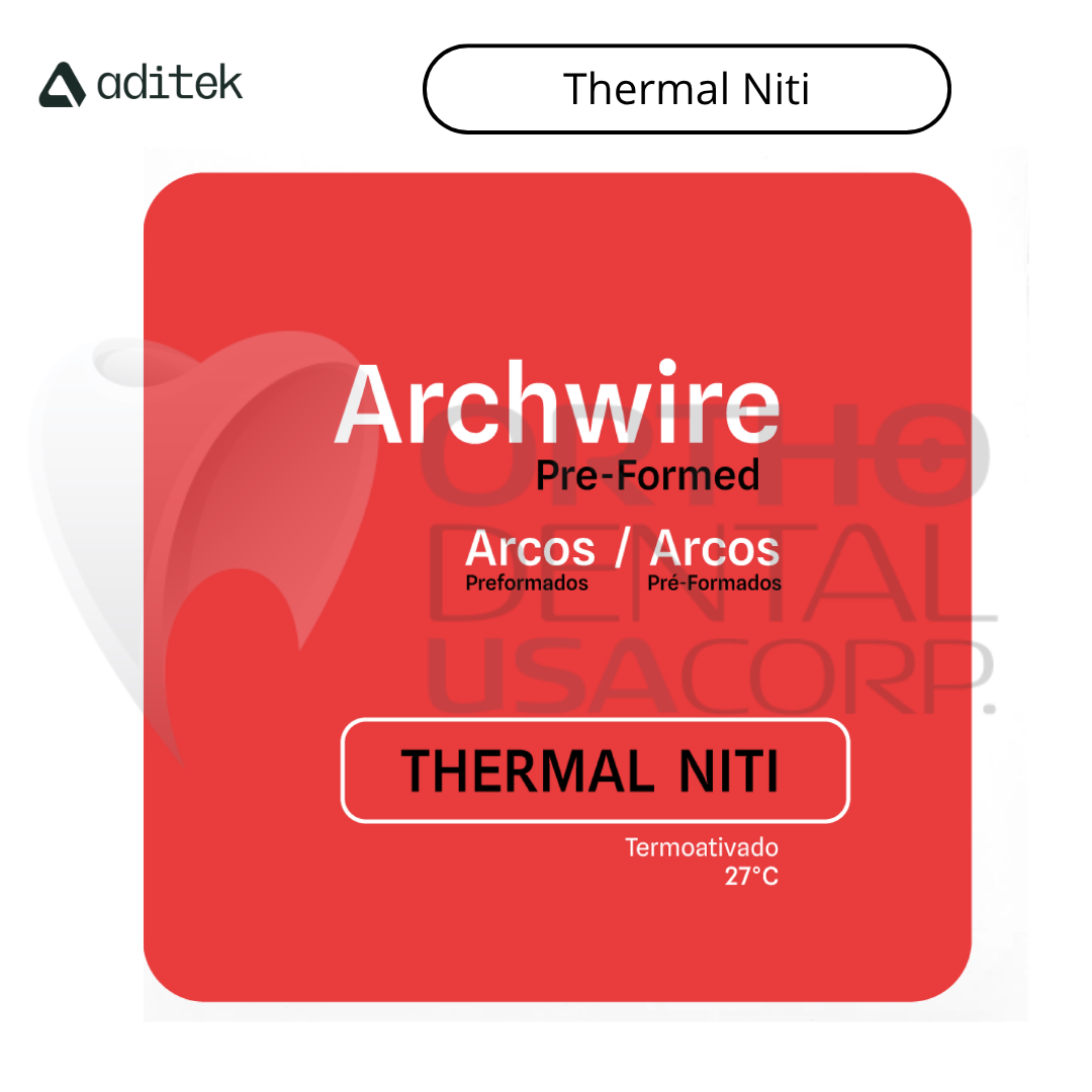 Thermal Niti Archwire Natural Upper 016×016 w/10 09.16.0566