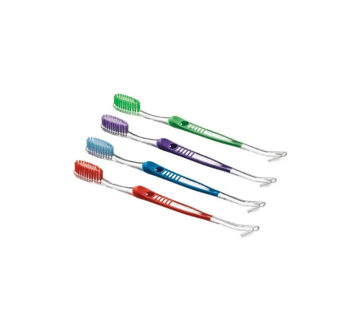 Set x 10 Dual Head 4 Row Orthodontic Toothbrush