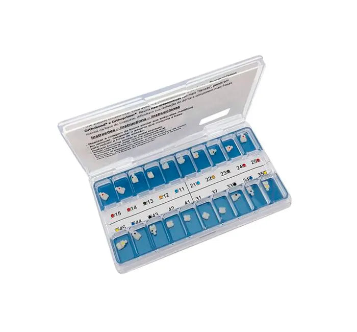 Kit Brackets case Prescription Roth – Ceramic .022″ – Hook Can – Bicusp – 20pcs
