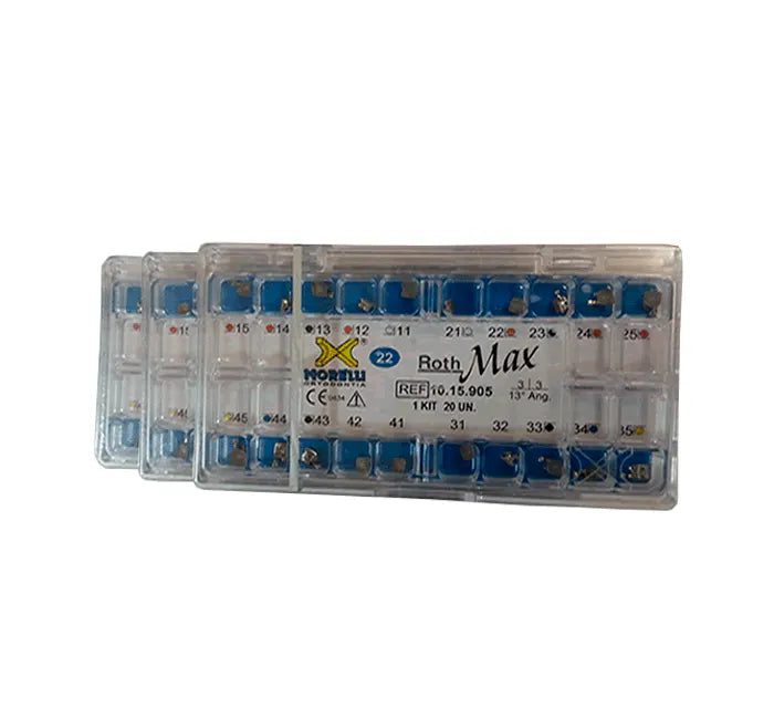 Kit X 5 Morelli Case of Brackets Roth Max .022" W/H 3,4,5