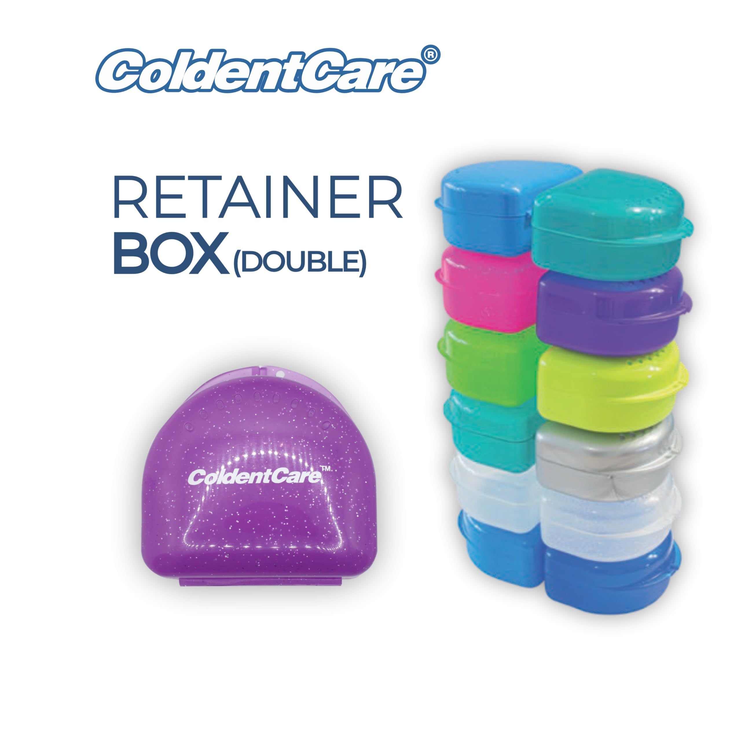 ORTHODENTALUSA CORP Orthodontic Retainer Double with Vent Holes Assorted 24 Pcs Free Shipping