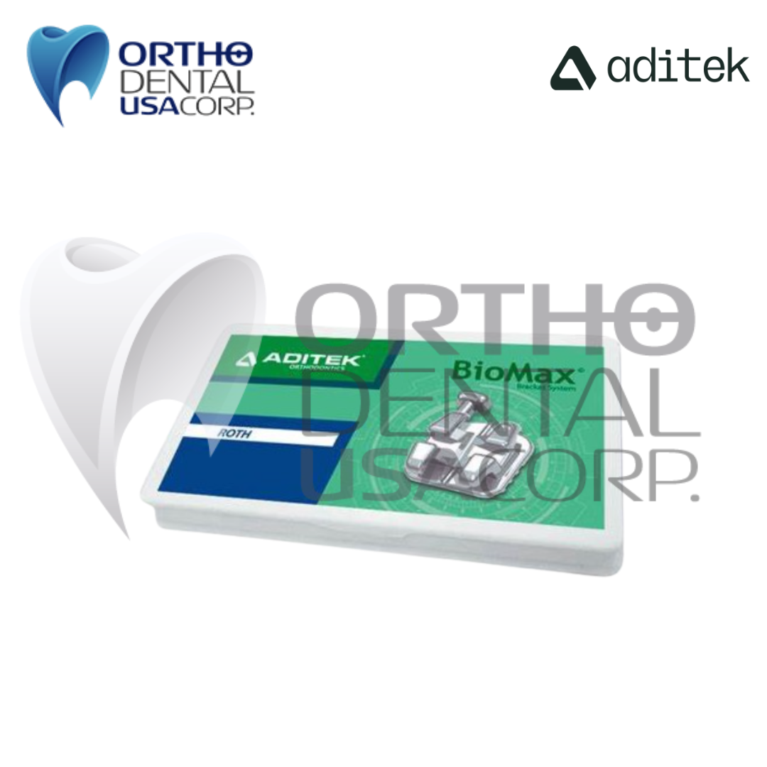 100 Kits Brackets 7×7 BioMax 022 Roth Hook 3,4,5 w/2800 pcs (100 patients) Aditek 05.04.0336