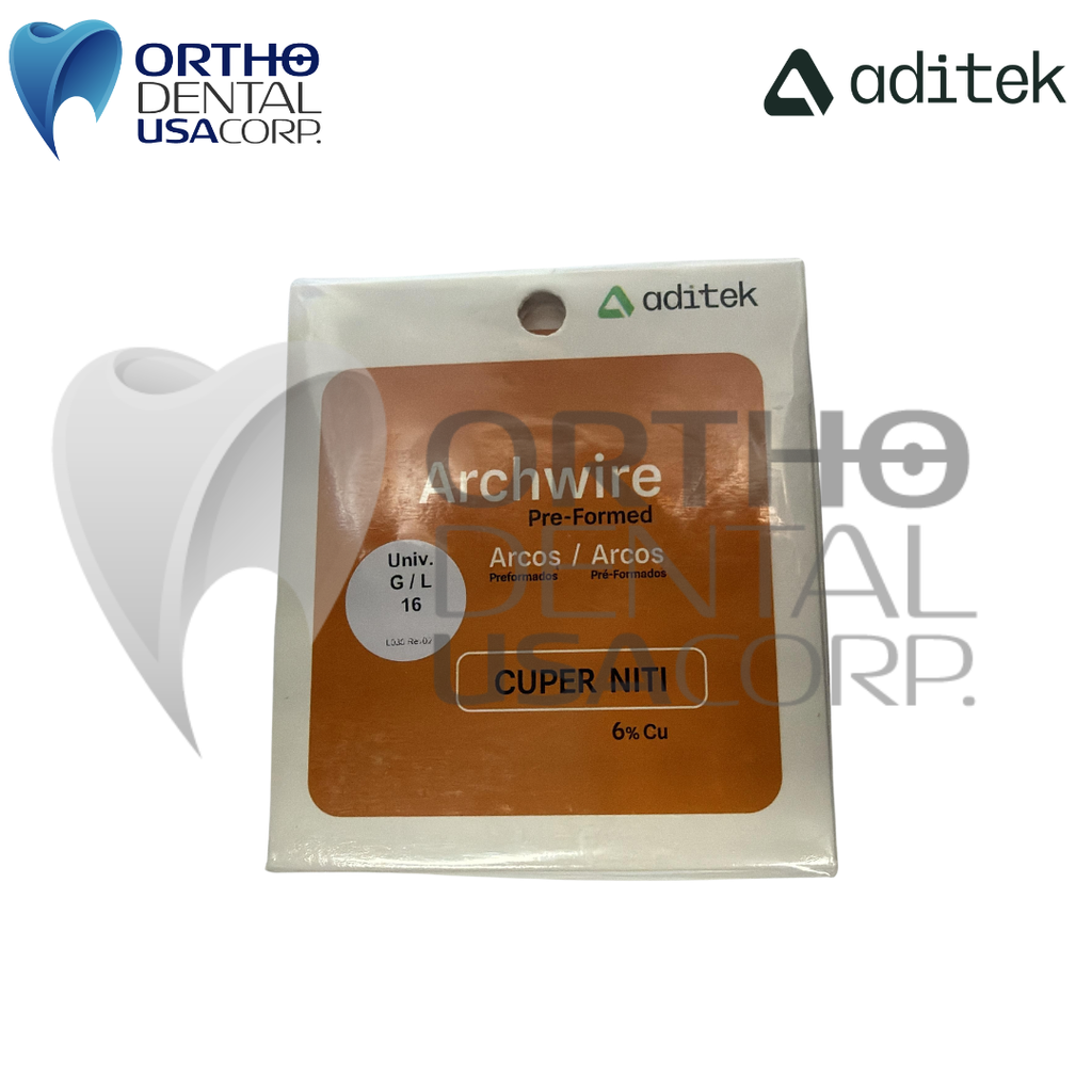 Copper Niti Archwire 35° Universal L 016 w/10 Aditek 09.02.0916