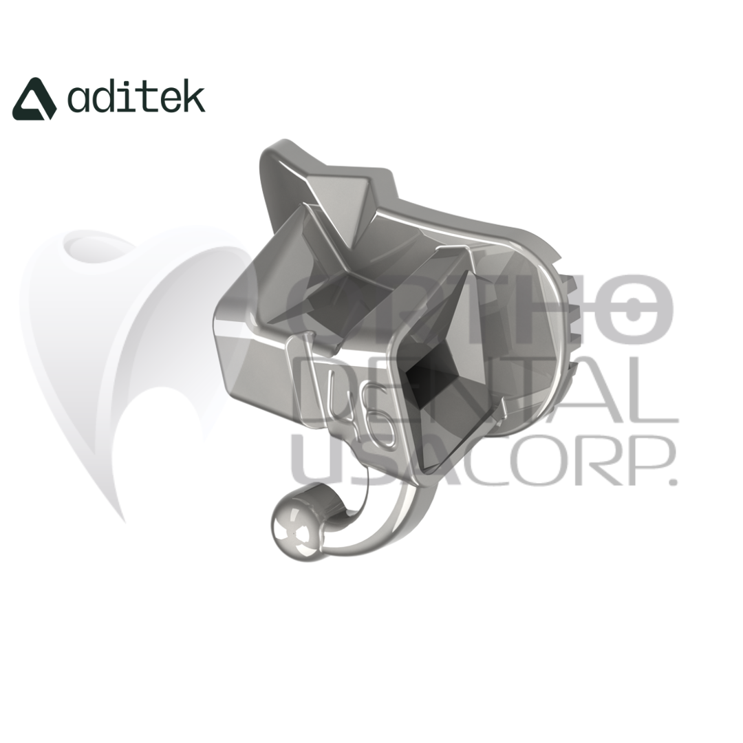 Buccal Tube Sgl Non-Conv Bond S Anatomic Base 022 Roth UL6/7 -10°T 8°O w/10 Aditek 08.54.0205