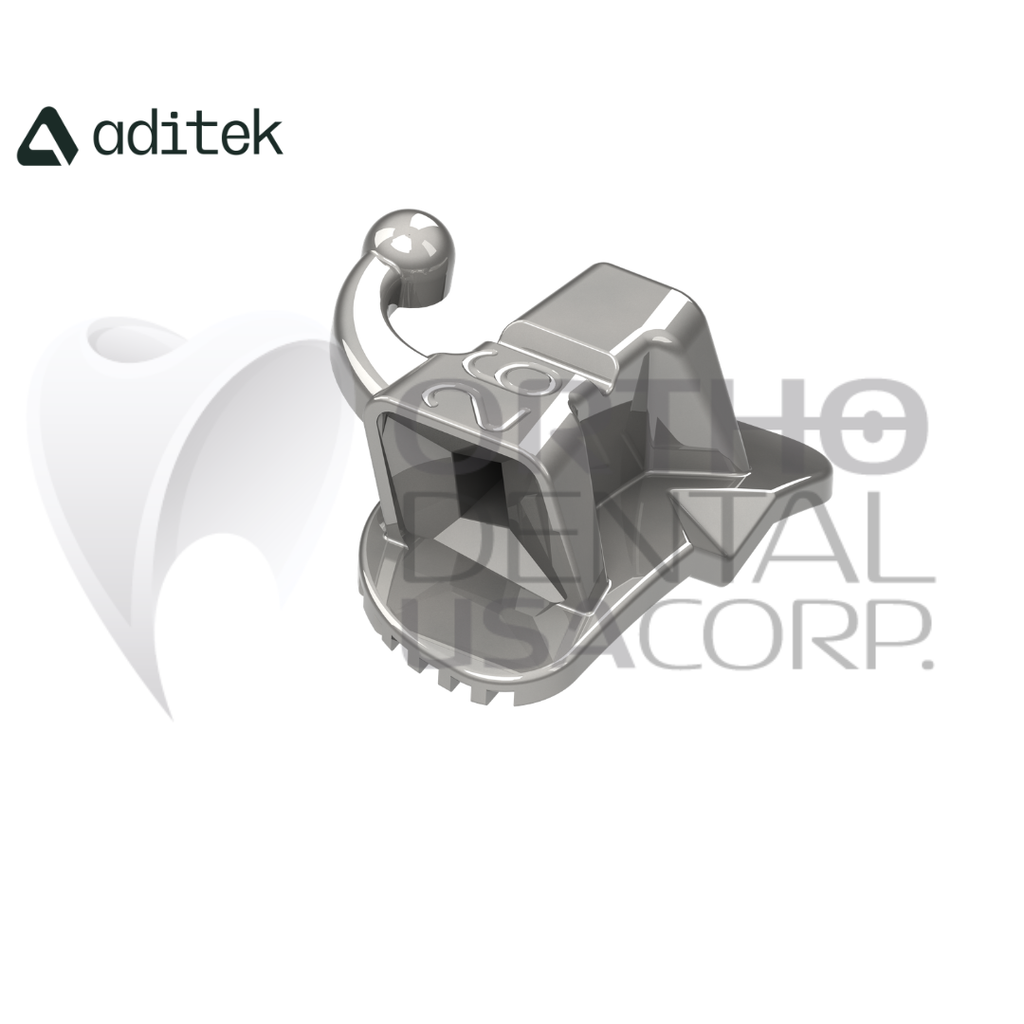 Buccal Tube Sgl Non-Conv Bond S Anatomic Base 022 Roth UL6/7 -10°T 8°O w/10 Aditek 08.54.0205