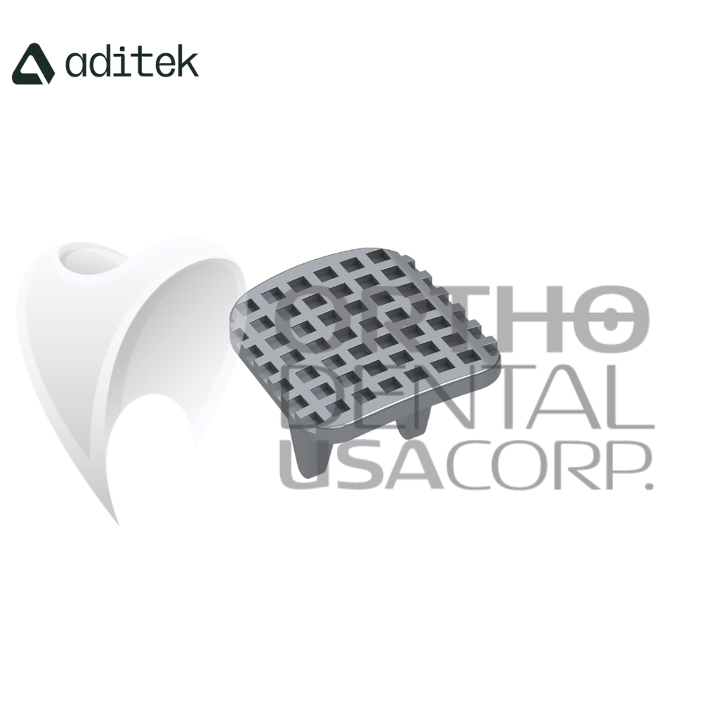 Tongue Tramers Spur / Spike Habit Appliance Rectangular Lingual 10/Pk Aditek 01.06.0001.4