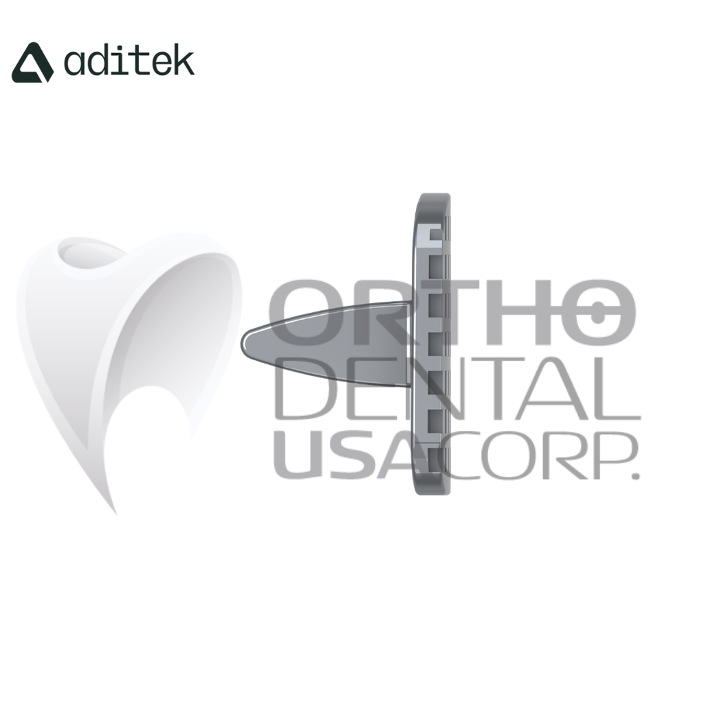 Tongue Tramers Spur / Spike Habit Appliance Rectangular Lingual 10/Pk Aditek 01.06.0001.4
