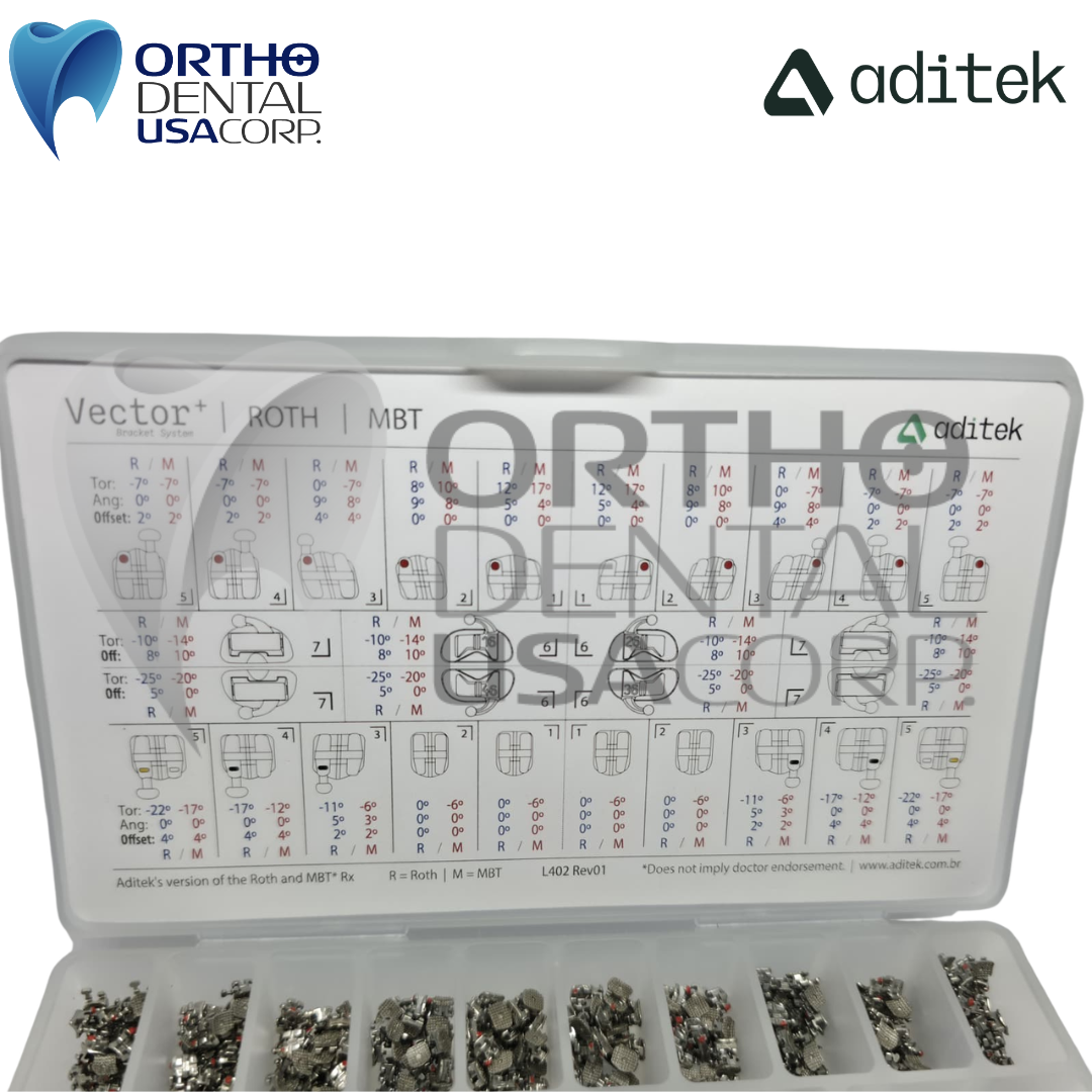 50 Kits 6×6 Vector+ 022 Roth Hk 3,4,5 w/1200 (50 patients) Aditek 05.40.0359