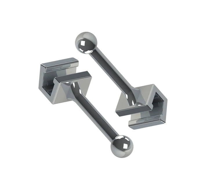 Crimpable Ball Hooks open LARGE 10 pcs