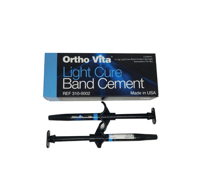 Ortho Vita Light Cure Band Cement KIT(2) 5gm x Syringe
