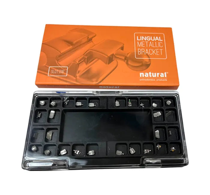 LINGUAL Self-ligation Kit 7 x 7 Canine with hooks - 28pcs/set - Slot 0.018