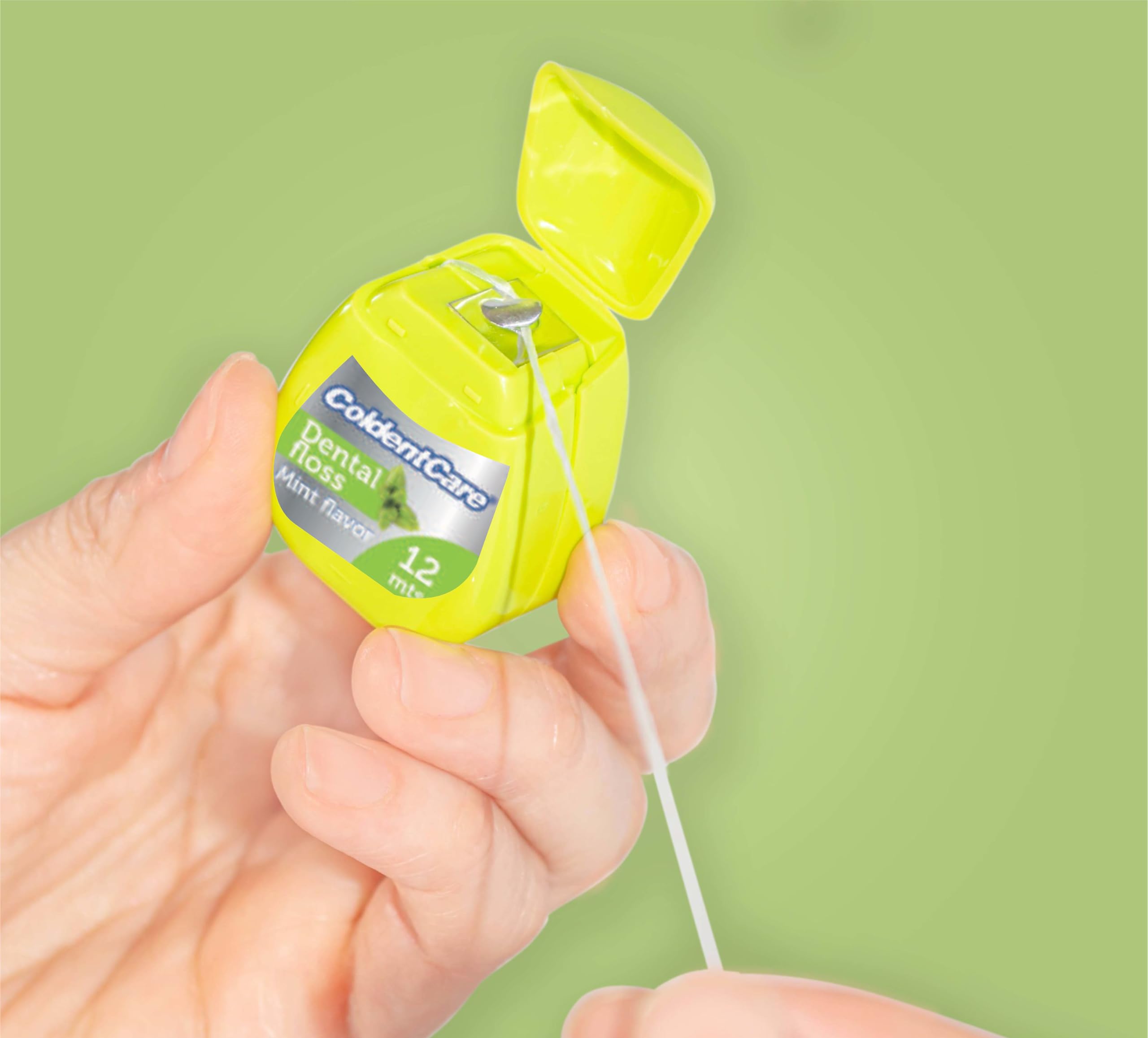 42 Pcs Orthodontic Dental Floss Pocket ColdentCare - 12m Silk, Mint Flavor - Available in White, Green, Purple, Blue. 1 Count Free Shipping