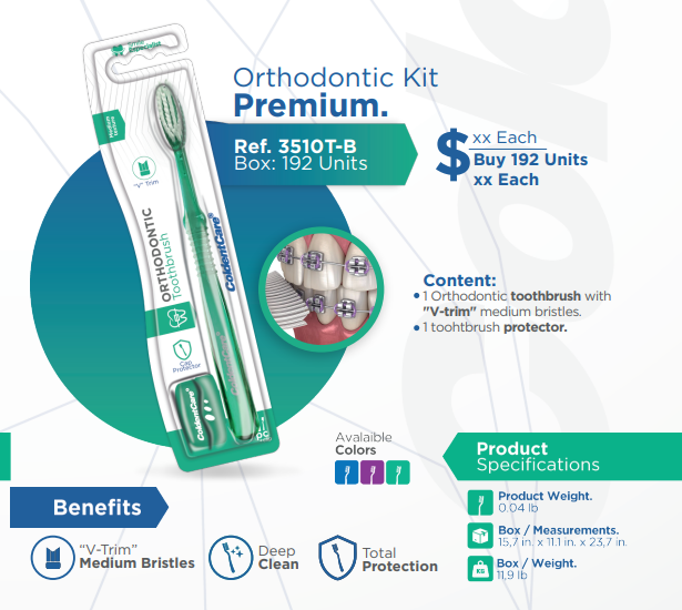 Orthodontic Toothbrush - Box x 600 PCS – 3510T
