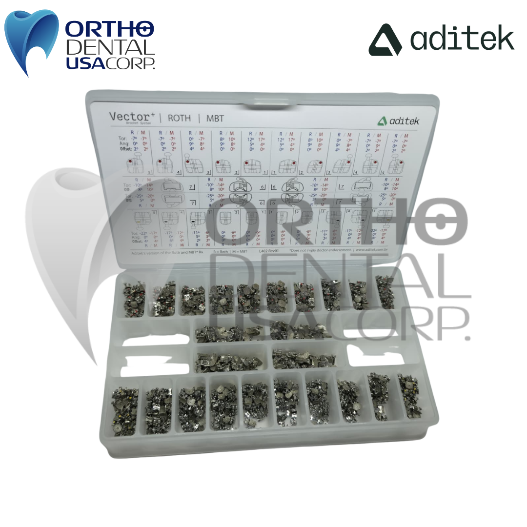 50 Kits 6×6 Vector+ 022 Roth Hk 3,4,5 w/1200 (50 patients) Aditek 05.40.0359