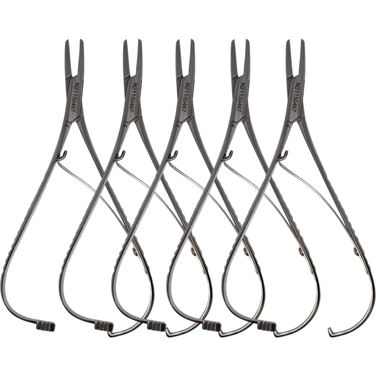 Set x 5 Orthodontic Mathieu Needle Holders – 14 cm Wide Serrated – Multi-Use Tool – Japanese Steel – Premium Orthodontics – One Year Warranty – Ships from USA – Made by Orthodentalusa Corp.