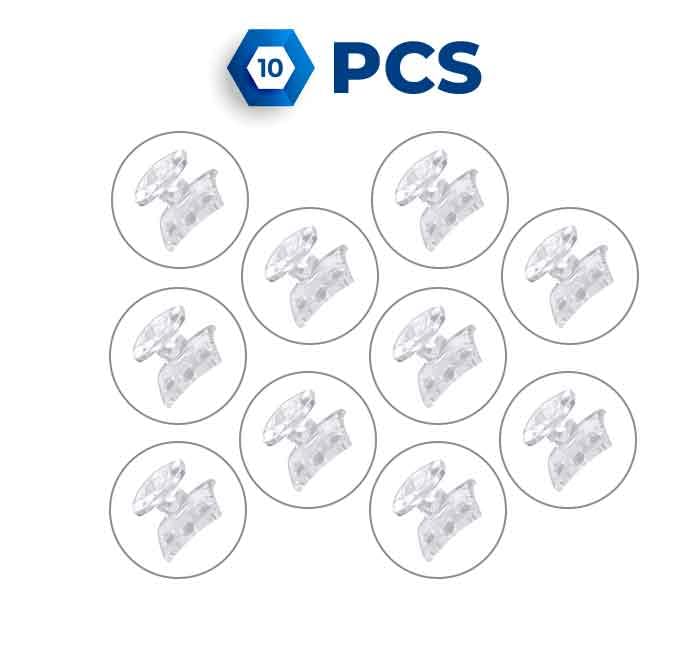 Orthodontic Bonding Lingual/Buccal: Composite Buttons, Lingual Rings (Round Base with Caplin Hooks) Bite Turbos and Clear Attachments (Round & Rectangular) 10 Units per Type. Free Shipping