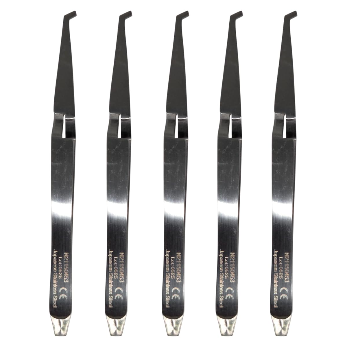 Set x 5 Dental Orthodontic Improved Tweezers 13 cm - Smooth Precision Closure - Fine and Optimized Tips One-Year Warranty - Made for The USA by Premium Orthodontics - Orthodentalusa Corp (N21150453)