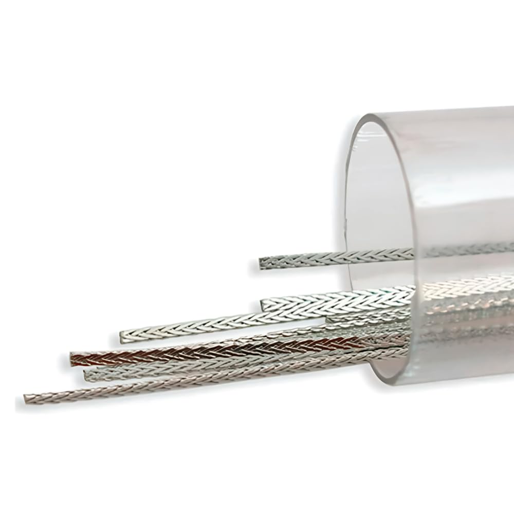 SSR  Flat Lingual Retainer Stainless Steel Braid Wire Easy to Adapt and Prevents inadvertent Tooth Movement Size .010" x .028" Made in USA Orthodentalusa Corp. (Stainless Steel Braid Wire) Free Shipping