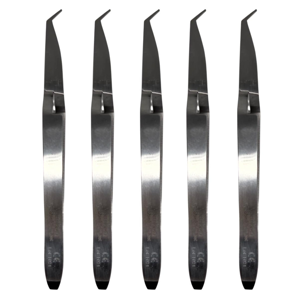 Set x 5 Orthodontic Dental Bracket Placer Slot Aligner Tweezers - Secure and Firm Grip/One-Year Warranty - Made for The USA by Premium Orthodontics - Orthodentalusa Corp. (N21150452)