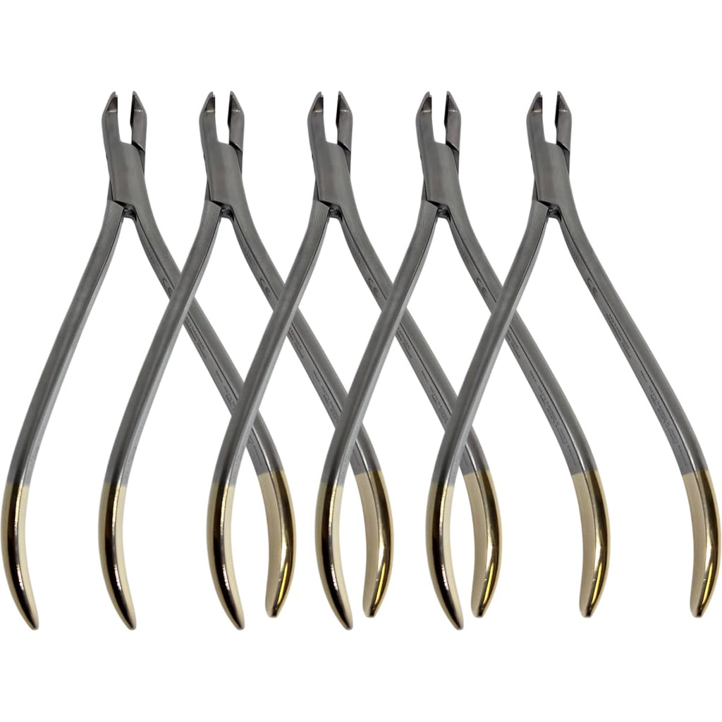 Set x 5 Orthodontic Distal End Cutters – Universal 14.5 cm Box Joint – Sharp and durable blades – Japanese Steel – Premium Orthodontics – One Year Warranty –Ships from USA– Made by Orthodentalusa Corp