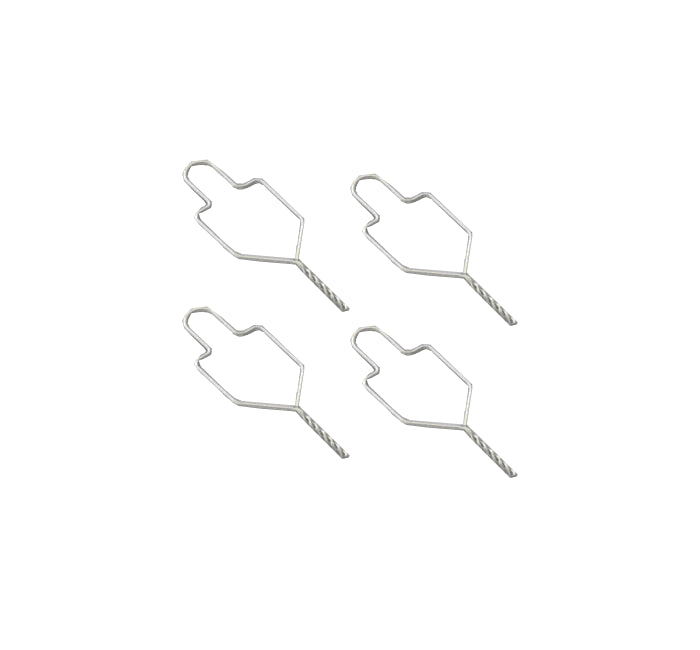 Orthodontic Ligature Wire Preformed Ties WHITE Coated .10" Pack 100