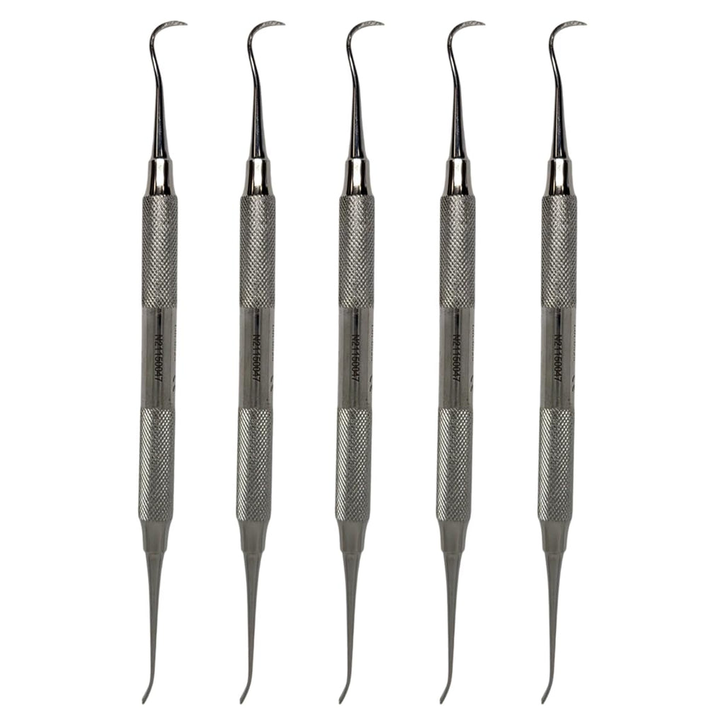 Set x 5 Orthodontic Dental Ligature Director Scalers - Textured, Anti-Slip Handle – Japanese Steel – Premium Orthodontics – One Year Warranty – Ships from USA – Made by Orthodentalusa Corp.