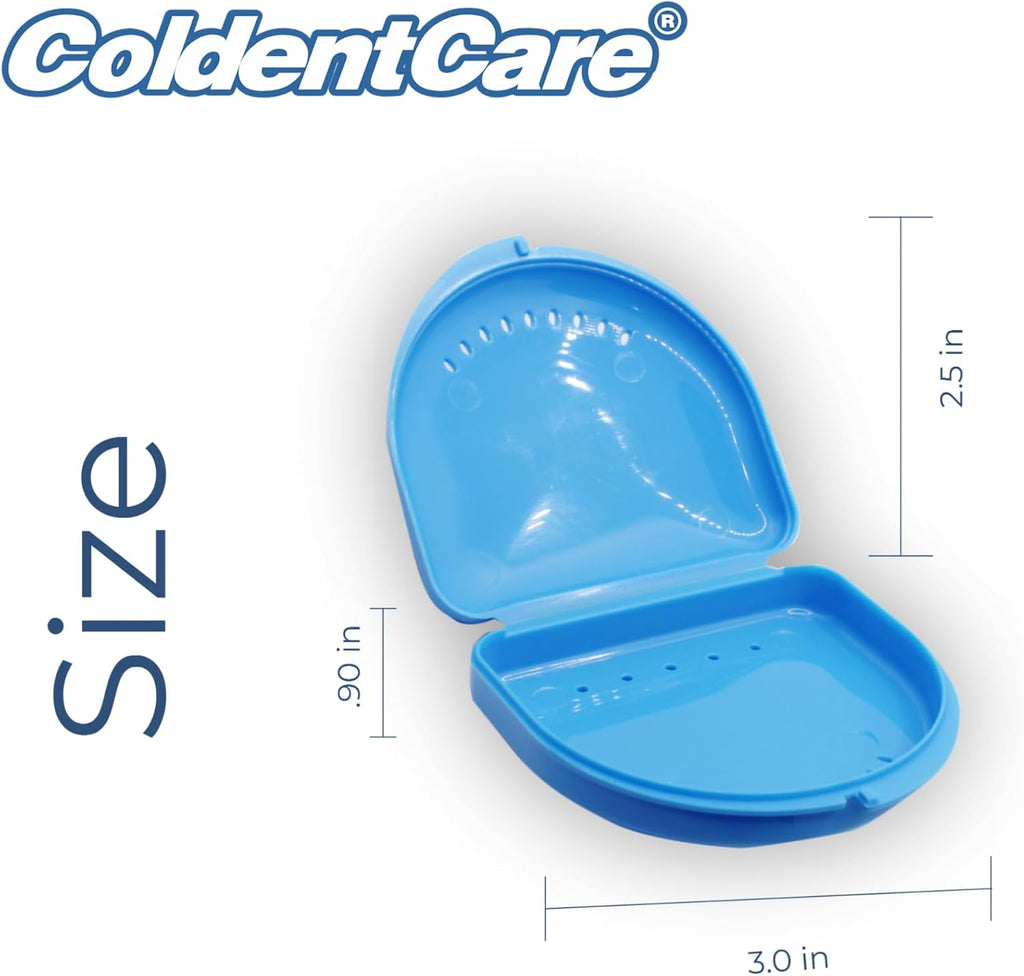 Orthodontic Retainer single slim with Vent Holes Assorted pack of 24, Retainer Case, Denture Case, Durable & Similar Mouth Guard Case, Tight Snap Lock, Easy to Use