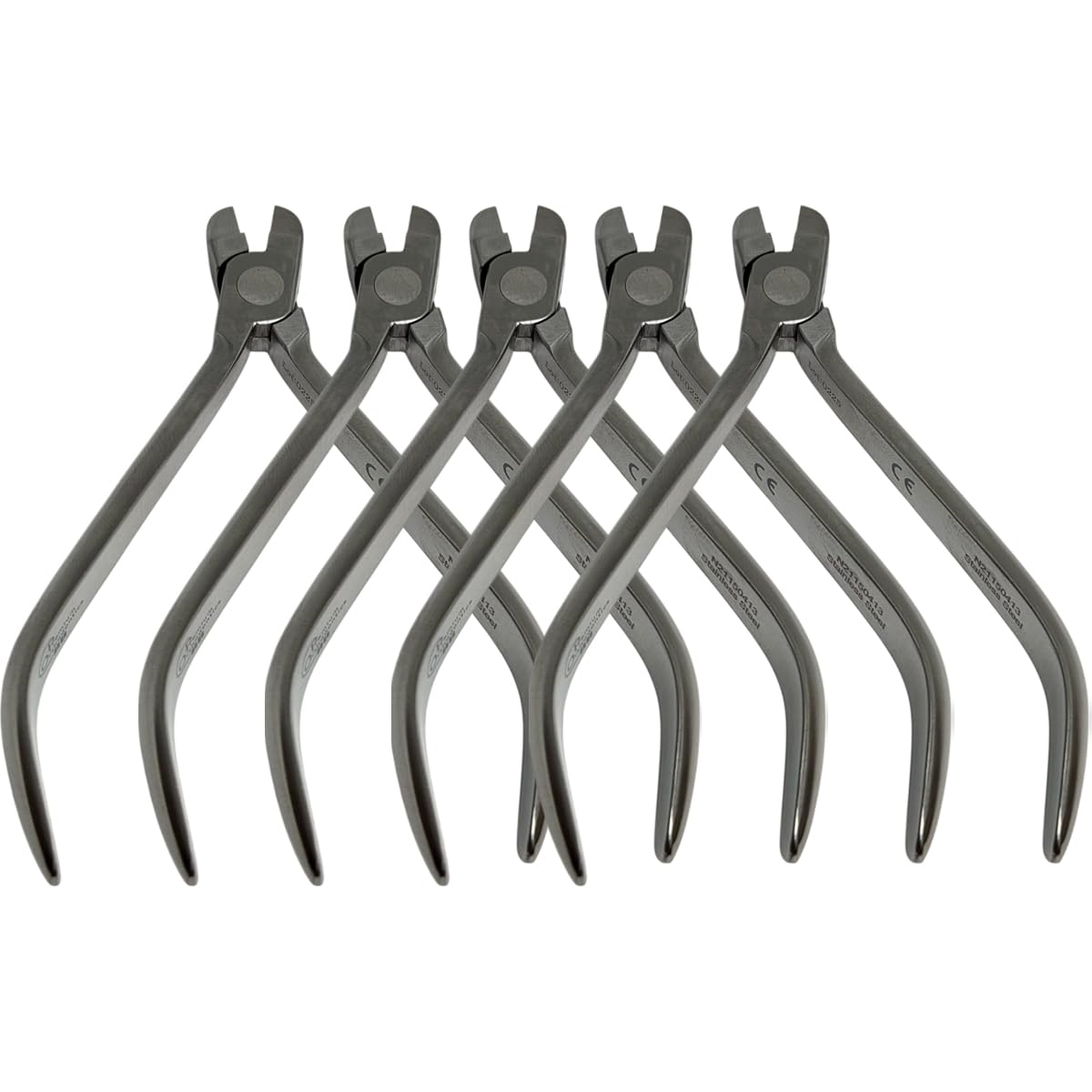 Set x 5 Orthodontic Dental Tweed Arch Forming Pliers – 12 cm - Formation of Precise Curves and Angles/One-Year Warranty - Made for The USA by Premium Orthodontics - Orthodentalusa Corp. (N21150413)