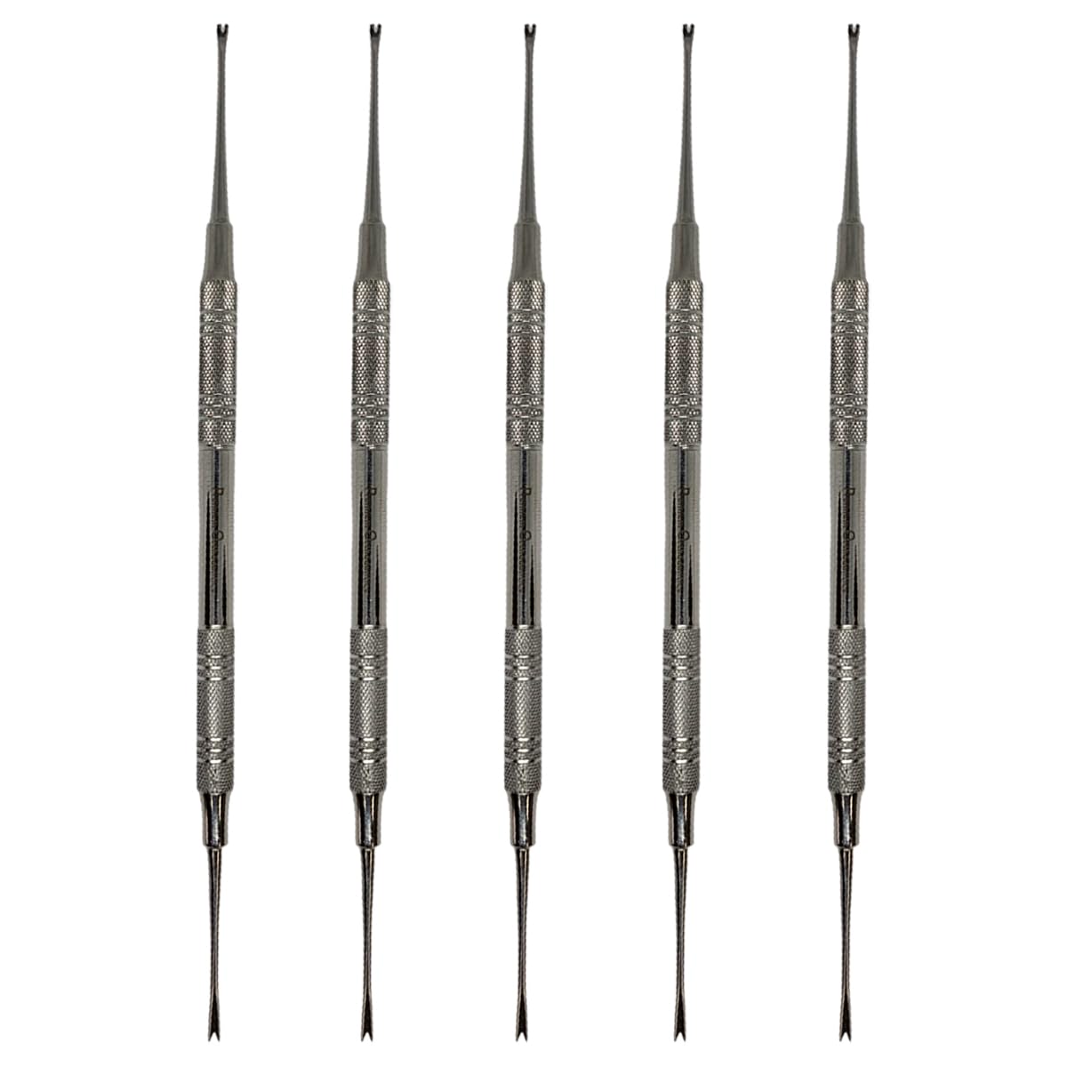 Set x 5 Orthodontic Dental Double-Ended Ligature Directors – Precision-Tapered Tips – Japanese Steel – Premium Orthodontics – One Year Warranty – Ships from USA – Made by Orthodentalusa Corp.