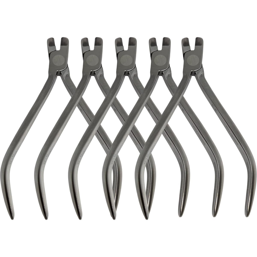 Set x 5 Orthodontic Hard Wire Cutters – 12 cm Flat TC/Hu-Friedy Style – Japanese Steel – Premium Orthodontics – One Year Warranty – Ships from USA – Made by Orthodentalusa Corp.