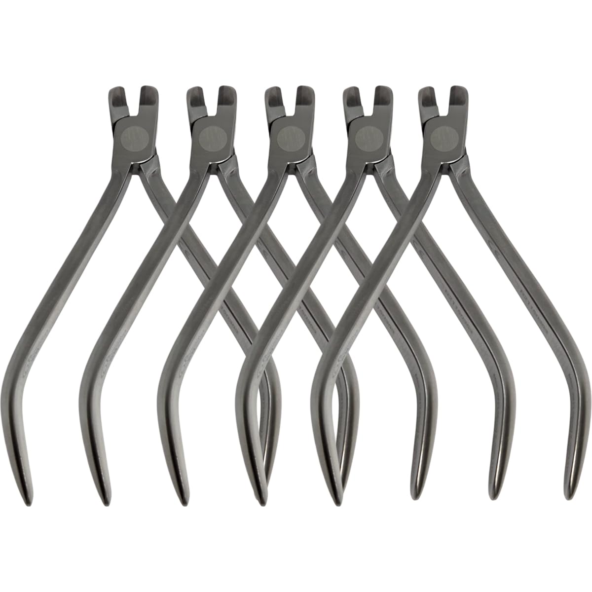 Set x 5 Orthodontic Hard Wire Cutters – 12 cm Flat TC/Hu-Friedy Style – Japanese Steel – Premium Orthodontics – One Year Warranty – Ships from USA – Made by Orthodentalusa Corp.