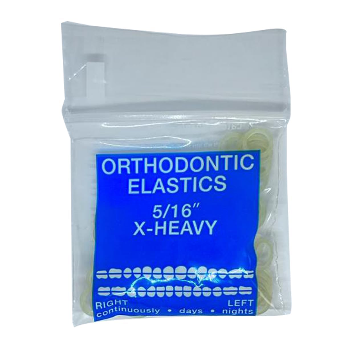 Orthodontic Intraoral Elastics - 10 bag x 100pcs - Surgical Latex - 1000pcs, Dental natural material - Made in USA - Orthodentalusa Corp. Free Shipping
