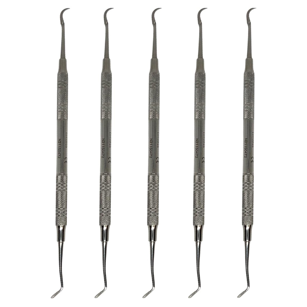 Set x 5 Orthodontic Dental Band Pusher Scalers – Dual-Ended Pusher and Scaler Tips – Japanese Steel – Premium Orthodontics – One Year Warranty – Ships from USA – Made by Orthodentalusa Corp.