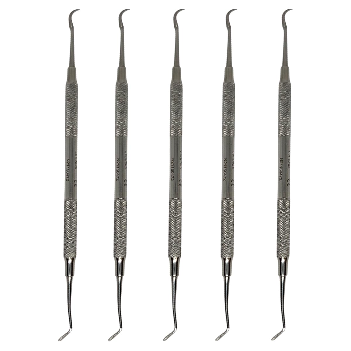 Set x 5 Orthodontic Dental Band Pusher Scalers – Dual-Ended Pusher and Scaler Tips – Japanese Steel – Premium Orthodontics – One Year Warranty – Ships from USA – Made by Orthodentalusa Corp.