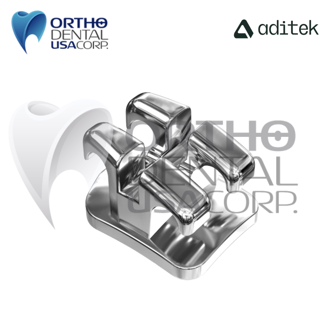 100 Kits Brackets 7×7 BioMax 022 Roth Hook 3,4,5 w/2800 pcs (100 patients) Aditek 05.04.0336