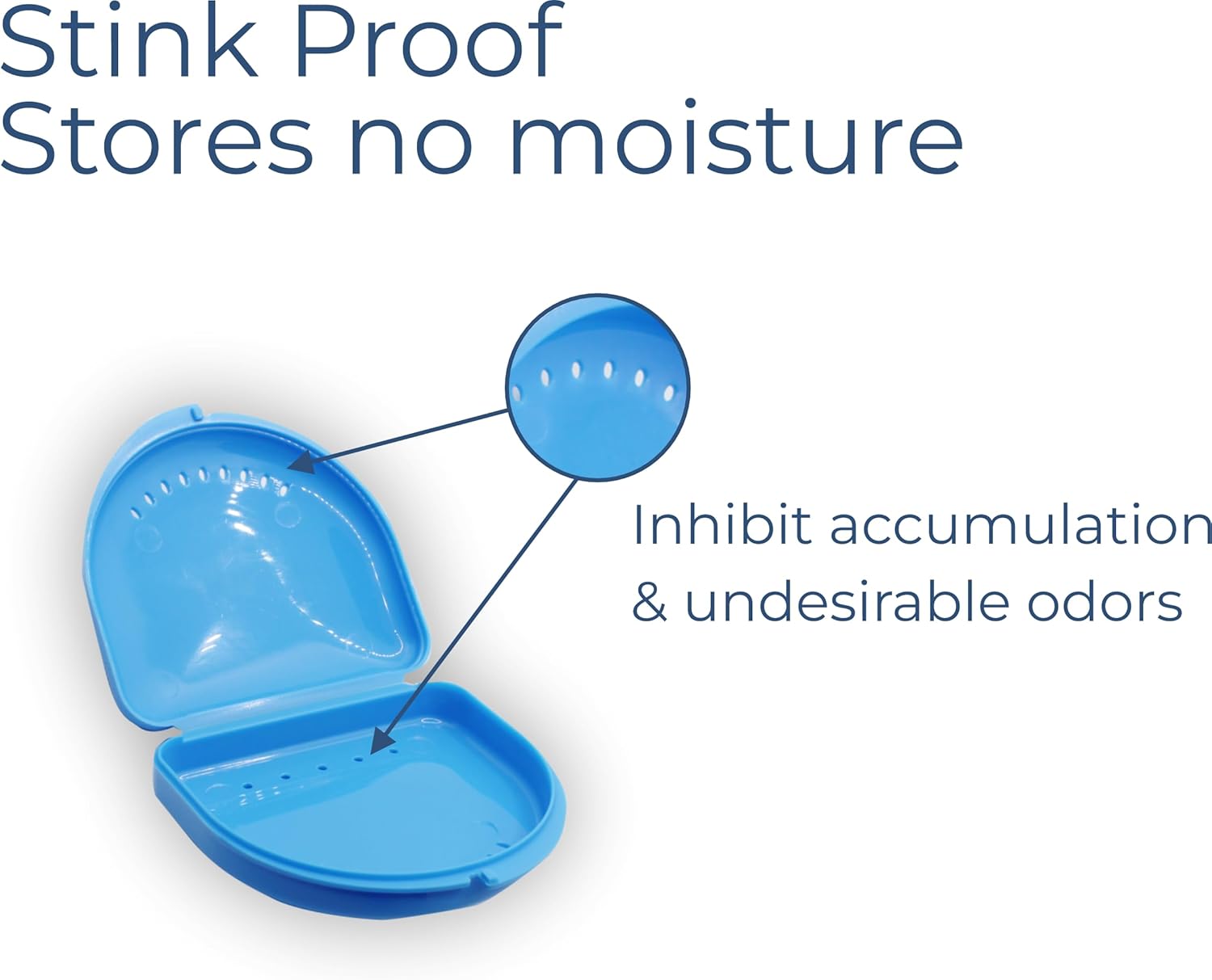 Orthodontic Retainer single slim with Vent Holes Assorted pack of 24, Retainer Case, Denture Case, Durable & Similar Mouth Guard Case, Tight Snap Lock, Easy to Use