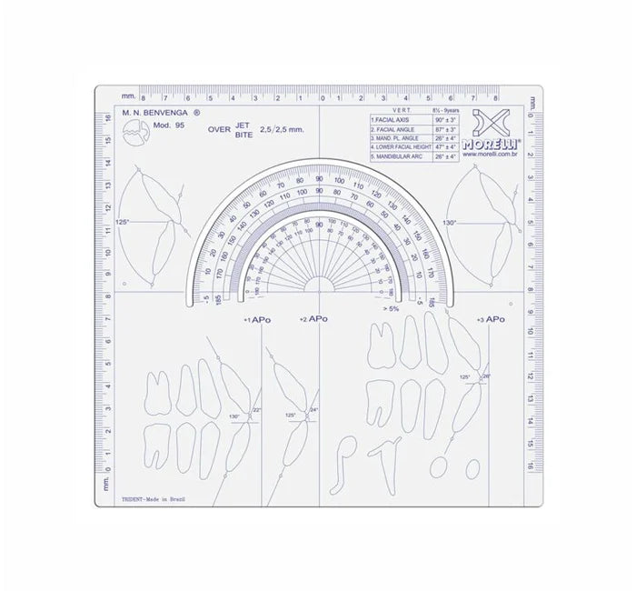 Ortho Form Ruler Dental Orthodontic Ruler Ricketts – OrthodentalUSA Corp
