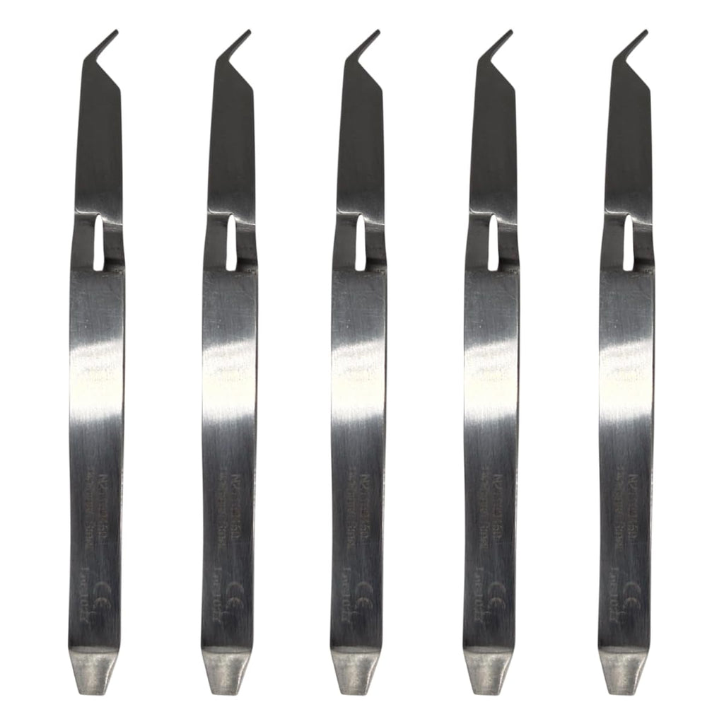 Set x 5 Orthodontic Bonding Tweezers – 11.5 cm – Polished Finish for Easy Cleaning – Japanese Steel – Premium Orthodontics – One Year Warranty – Ships from USA – Made by Orthodentalusa Corp.