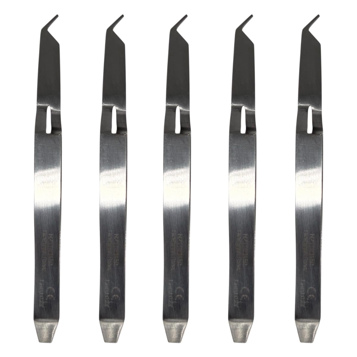 Set x 5 Orthodontic Bonding Tweezers – 11.5 cm – Polished Finish for Easy Cleaning – Japanese Steel – Premium Orthodontics – One Year Warranty – Ships from USA – Made by Orthodentalusa Corp.