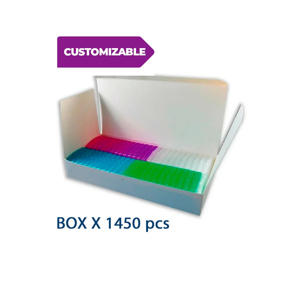 Orthodontic Braces Wax, 1450 pcs premium wax strips ColdentCare - Dental Wax for Braces and Aligners Wax Strips, Multicolor cases, 12 Pack with storage case, Light Mint Scent. 9024