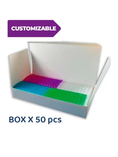 Orthodontic Braces Wax, 50 pcs premium wax strips ColdentCare - Dental Wax for Braces and Aligners Wax Strips, Multicolor cases, 12 Pack with storage case, Light Mint Scent. 9024