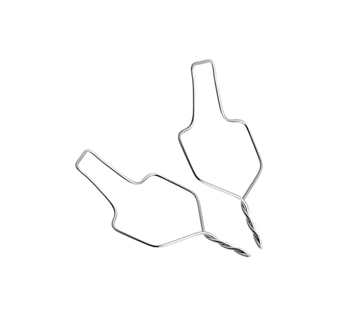 Tie Hooks SHORTY Pre-Twisted 100 pcs