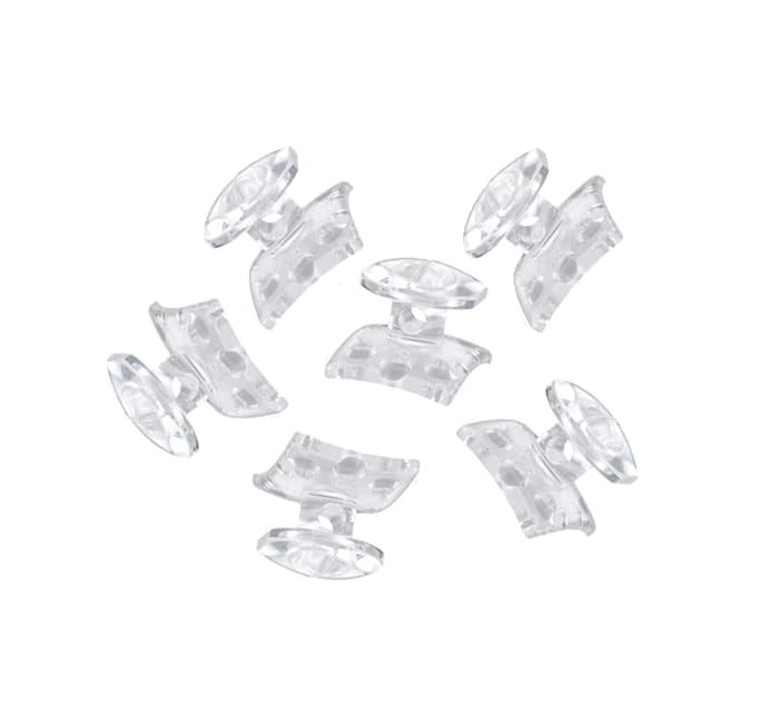 Clear Buttons Bondable 10 pcs