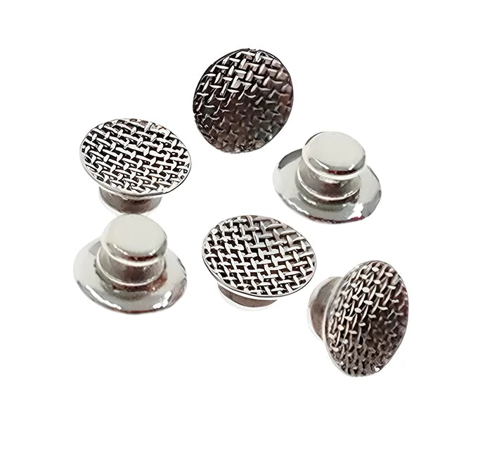 Bondable Lingual Buttons Round FLAT 10pcs Low Profile