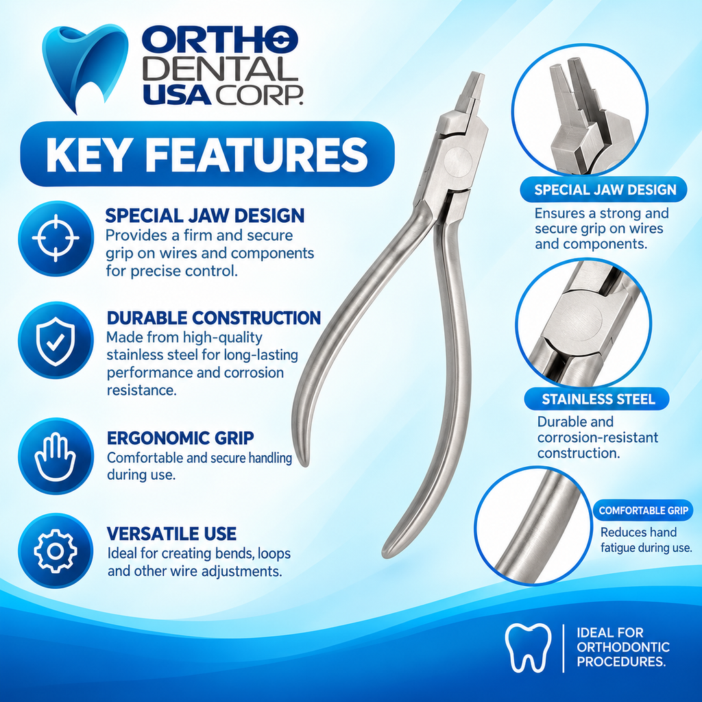 Set x 5, 10, 15,20,30 and 50 Orthodontic Nance Pliers 12 cm Orthodentalusa Made for USA