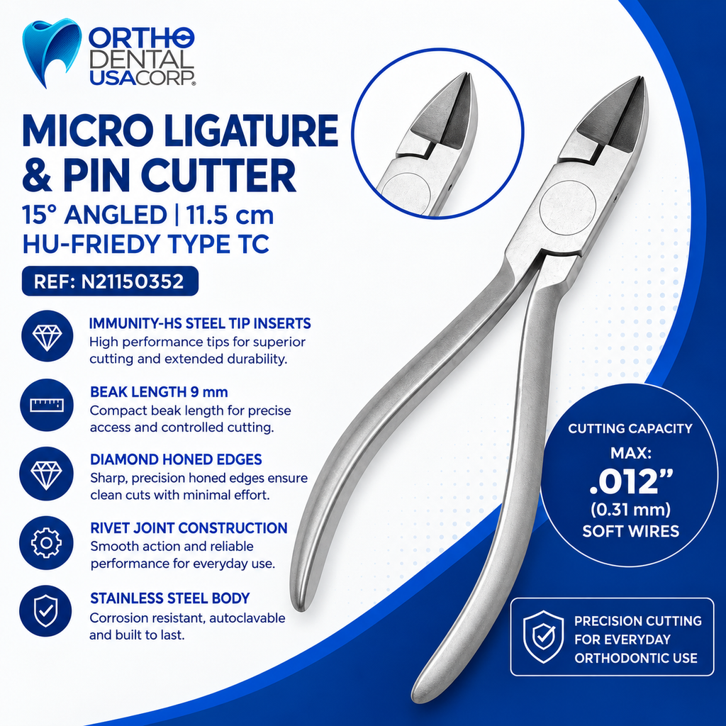 Micro Ligature & Pin, 15 Degree Angled 11.5 cm Hu-Friedy Type TC